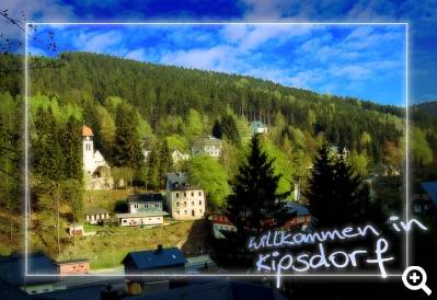 Blick in Tal der roten Weisseritz von Kipsdorf